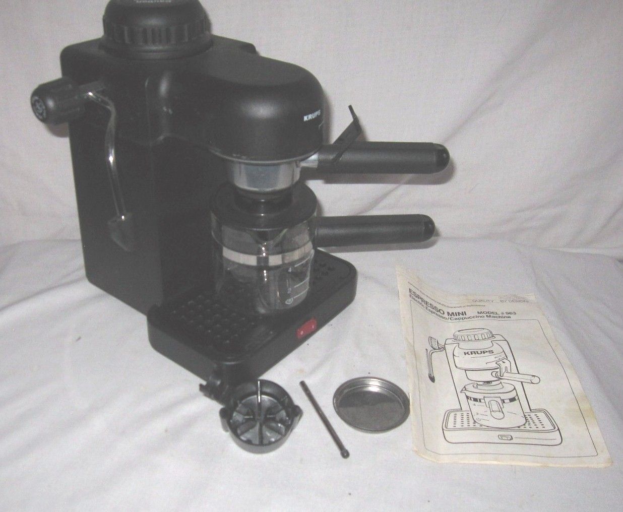 instructions for krups espresso machine